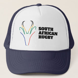 Springbok Face South Africa Flag Colors Truckerkappe