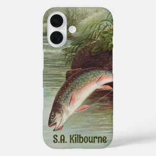 Springbrasse von S.A. Kilbourne Vintager Fisch iPhone 16 Hülle