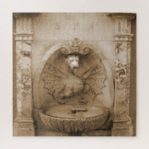 Springbrunnen in Rom Poster Jigsaw Puzzle
