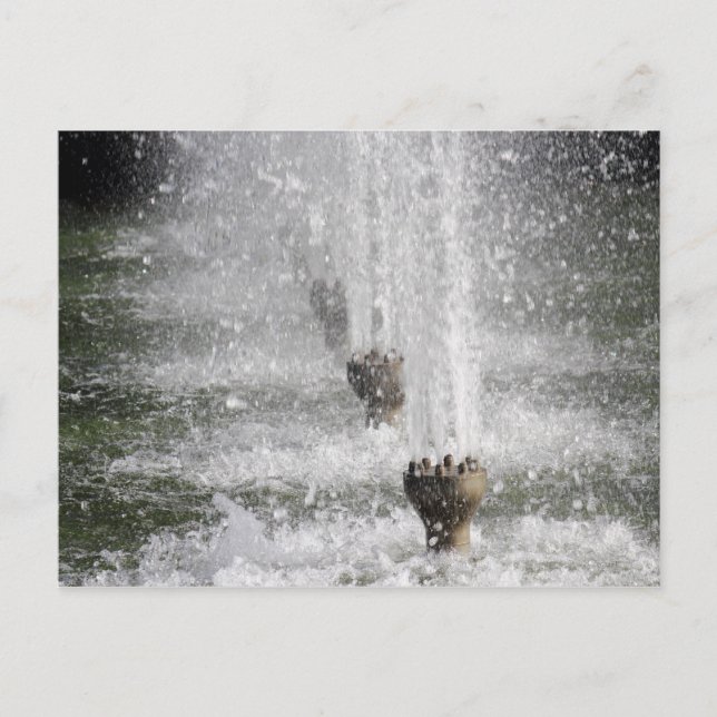 Springbrunnen Postkarte (Vorderseite)