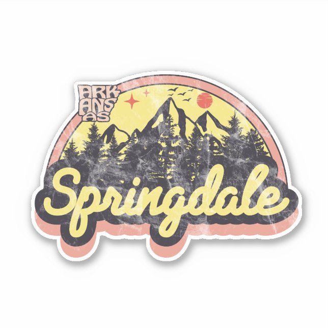 Springdale, Arkansas Sticker (Vorderseite)