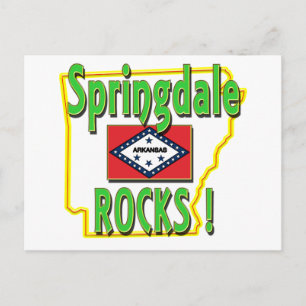 Springdale Rocks ! (Grün) Postkarte