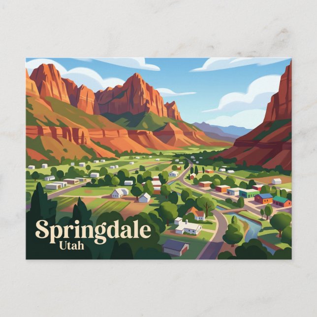 Springdale USA Postkarte (Vorderseite)
