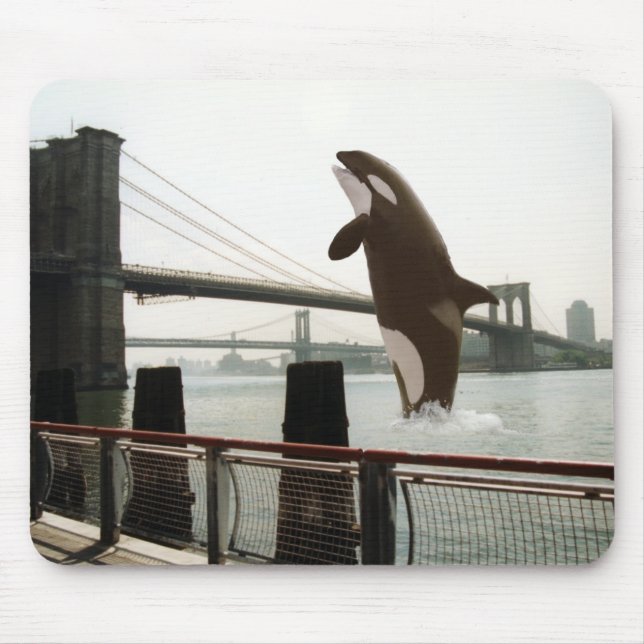 Springen der Brooklyn-Brücke Mousepad (Vorne)