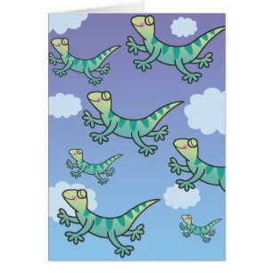 Springen der Eidechsen