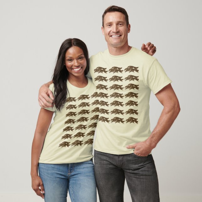 Springen des Borzoi-T - Shirt (Unisex)