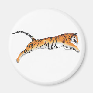 Springen des Tigers Magnet