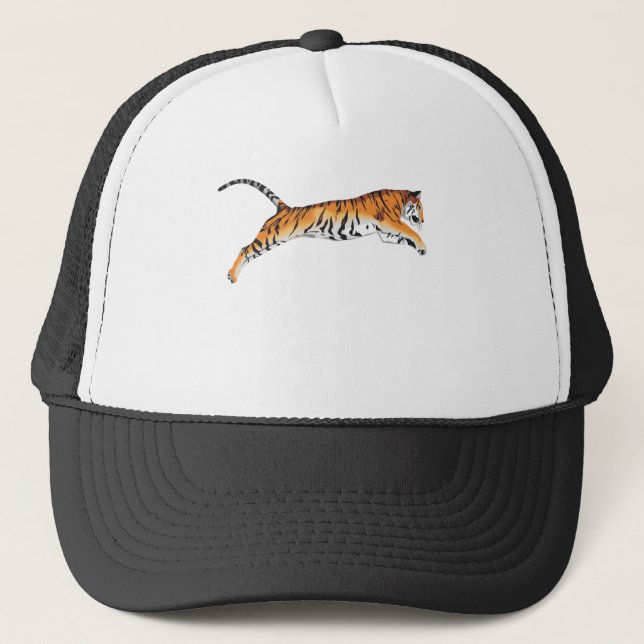 Springen des Tigers Truckerkappe (Vorderseite)