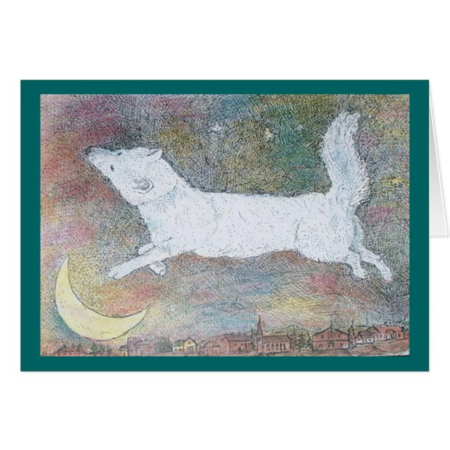 Springen des Wolfs (Vorderseite (Horizontal))