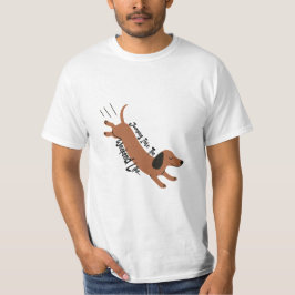 Springen in das Wochenende - Spielerisches Design T-Shirt