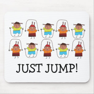 Springen Sie einfach Mausunterlage Mousepad