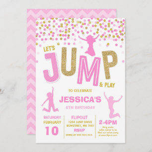 Springen Sie Einladung