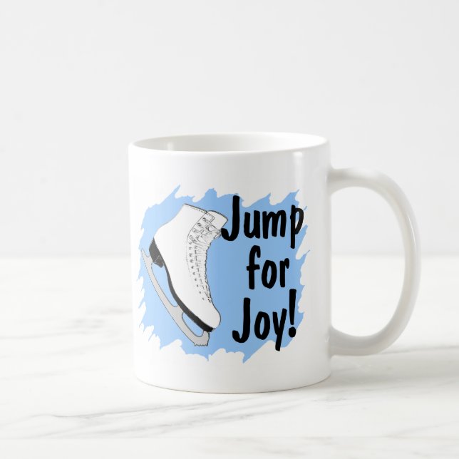 Springen Sie für Freude-Blau-Skate Kaffeetasse (Rechts)