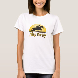 Springen Sie für Freude-Damen-Reiter-T - Shirt
