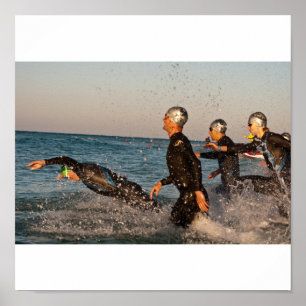 Springen Sie in Ozean Poster