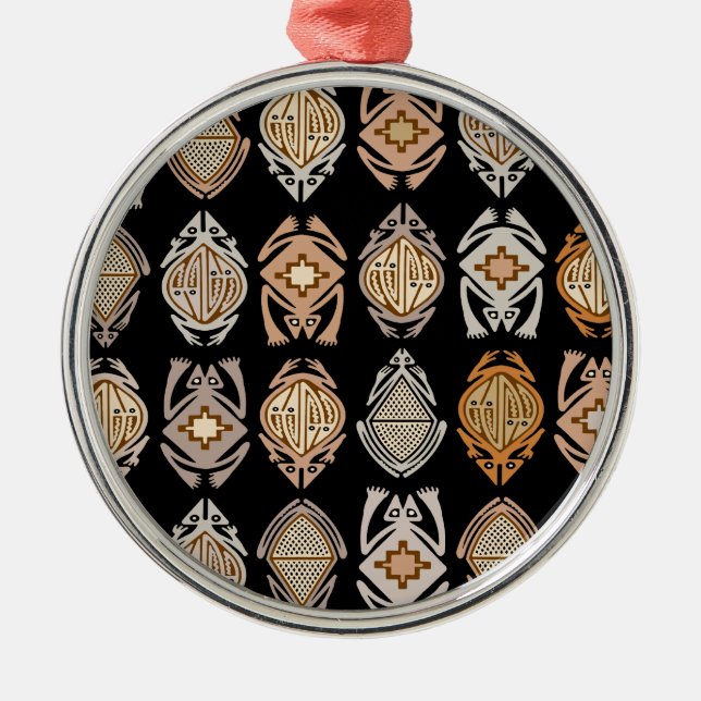 Springende Frösche Ornament Aus Metall (Vorne)