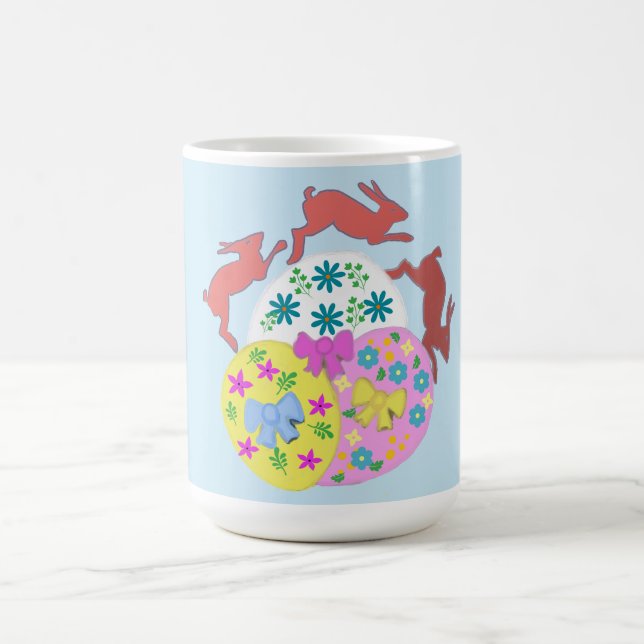 Springende Hasen  Kaffeetasse (Mittel)