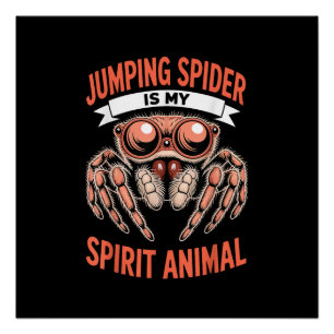 Springende Spider-Kunst für Männer Frauen Kinder, Poster