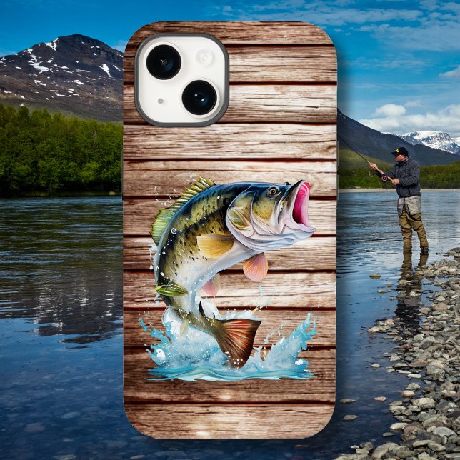 Springender Barsch Gone Fishing Case-Mate iPhone 14 Hülle (Von Creator hochgeladen)