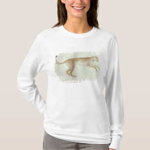 Springender Gepard mit einem roten Kragen T-Shirt