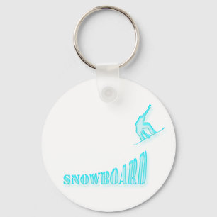 Springender Snowboarder-Schlüsselanhänger Schlüsselanhänger