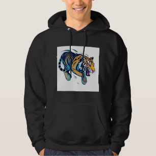 Springender Tiger Hoodie