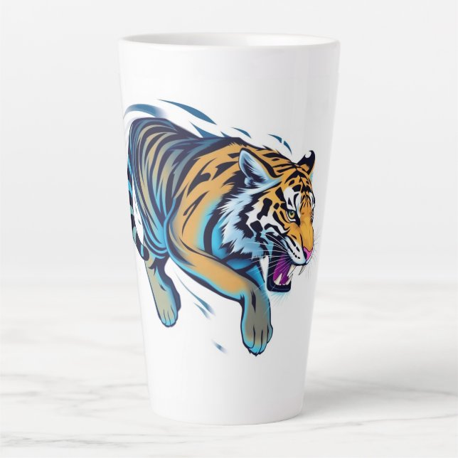 Springender Tiger Milchtasse (Vorderseite)