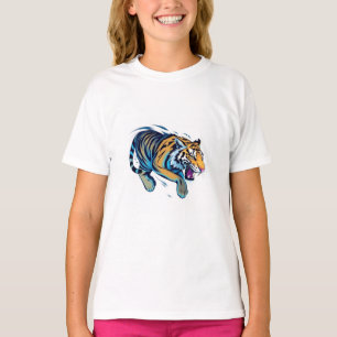 Springender Tiger T-Shirt