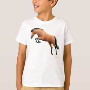 Springendes Bucht-Pferd scherzt T - Shirt