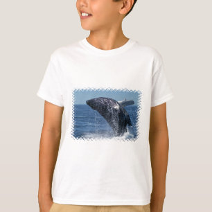 Springendes Buckel-Wal-Jugend-Sweatshirt T-Shirt