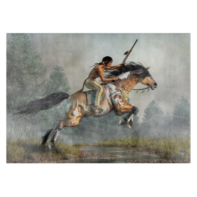 Springendes Pferd Schneidebrett (Vorderseite)