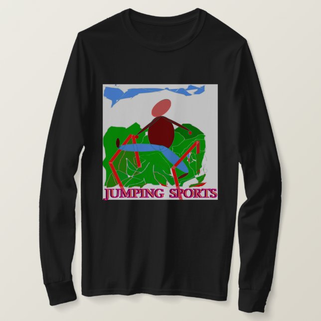 Springendes Sport T-Shirt (Design vorne)