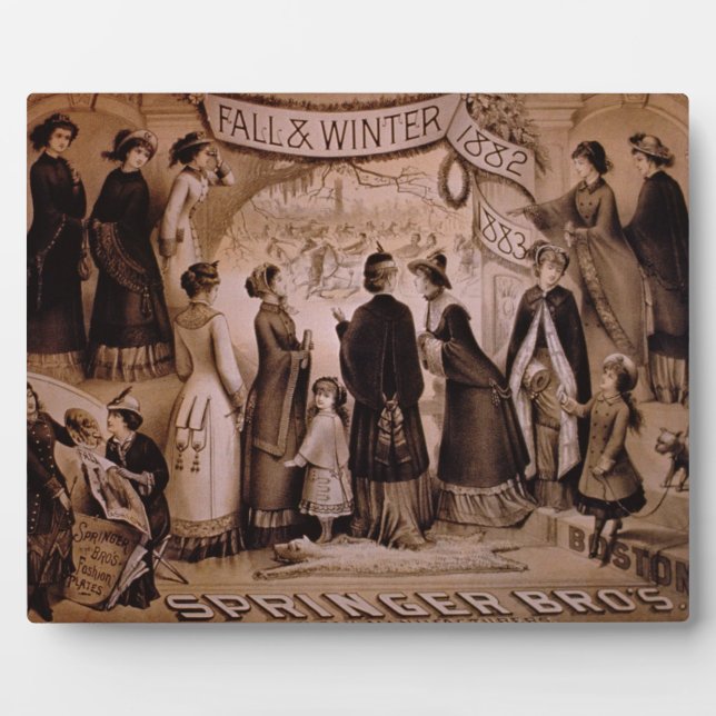 "Springer Brothers, Boston, Herbst und Winter Coll Fotoplatte (Vorderseite)