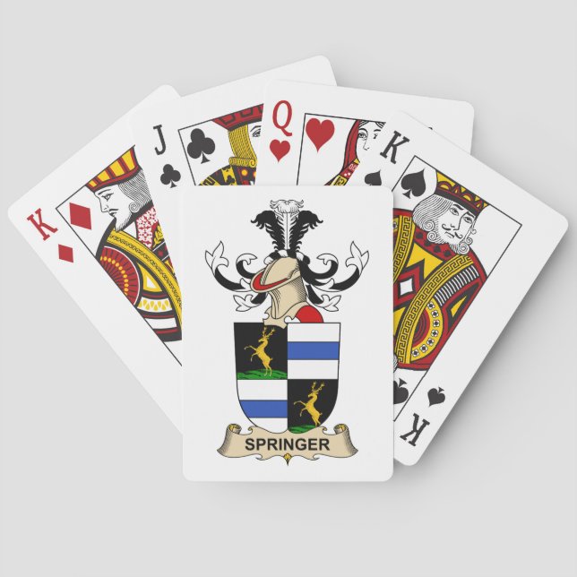 Springer-Familienwappen Spielkarten (Rückseite)