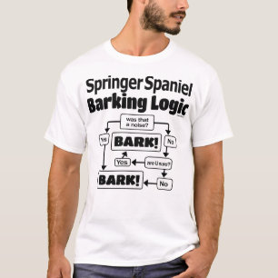 Springer Spaniel-Barking-Logik T-Shirt