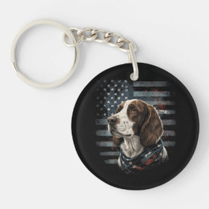Springer Spaniel Chien Drapeau Américain