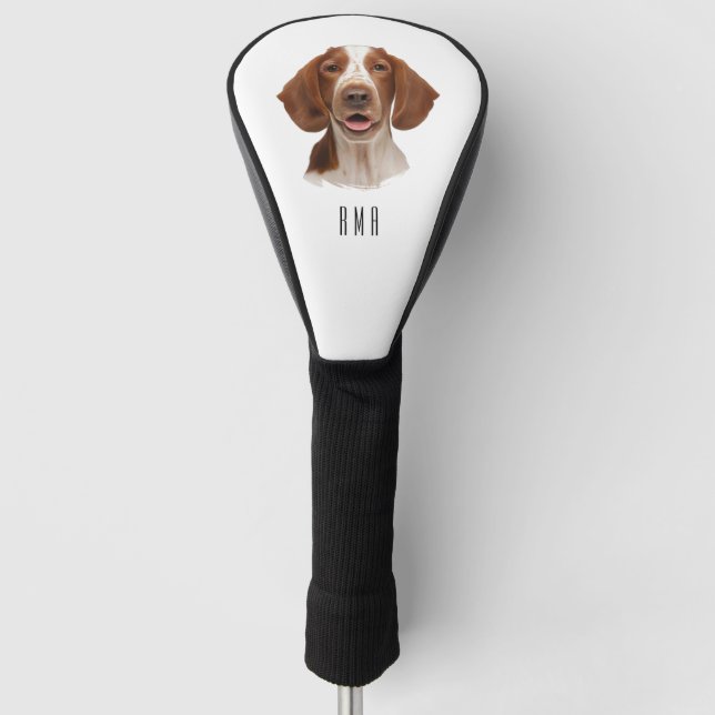 Springer Spaniel Golf Headcover (Vorderseite)