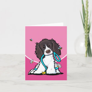 Springer Spaniel Grußkarte Feiertagskarte