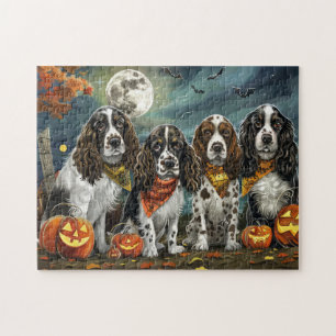 Springer Spaniel Halloween Gruselig