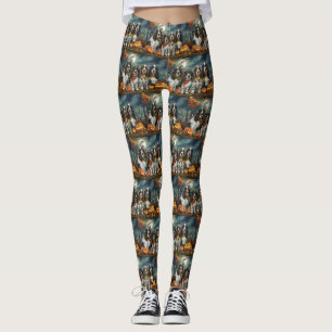 Springer Spaniel Halloween Spooky Leggings