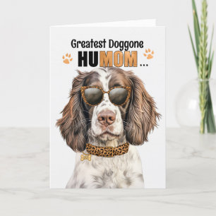 Springer Spaniel Hund Bester HuMOM Muttertag Feiertagskarte