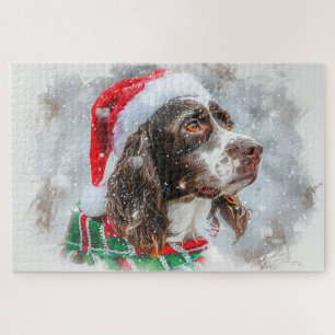 Springer Spaniel Hund Weihnachten Festlich