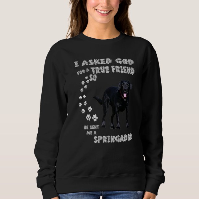 Springer Spaniel Labrador Dog Mama Labradinger Vat Sweatshirt (Vorderseite)