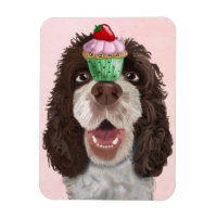 Springer Spaniel mit Cupcake 2