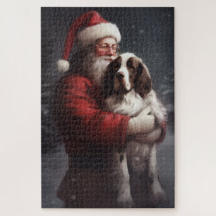 Springer Spaniel Nikolaus Festliches Weihnachten