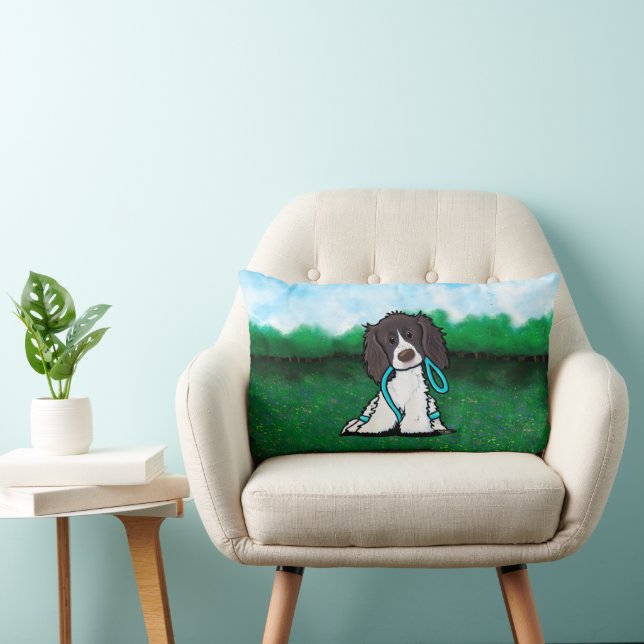 Springer Spaniel Puppy Throw Kissen (Stuhl )
