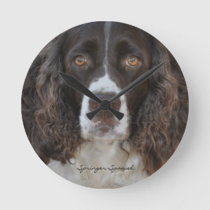 Springer Spaniel Round Wall Clock Runde Wanduhr