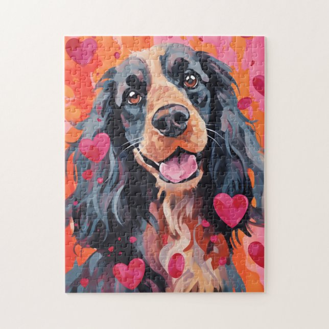 Springer Spaniel Valentinstag (Vertikal)