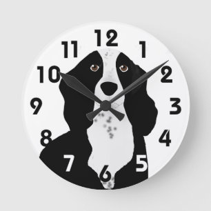 Springer Spaniel Wall Clock Runde Wanduhr