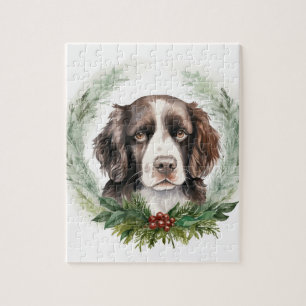 Springer-Spaniel-Weihnachtskranz Festlicher Hund